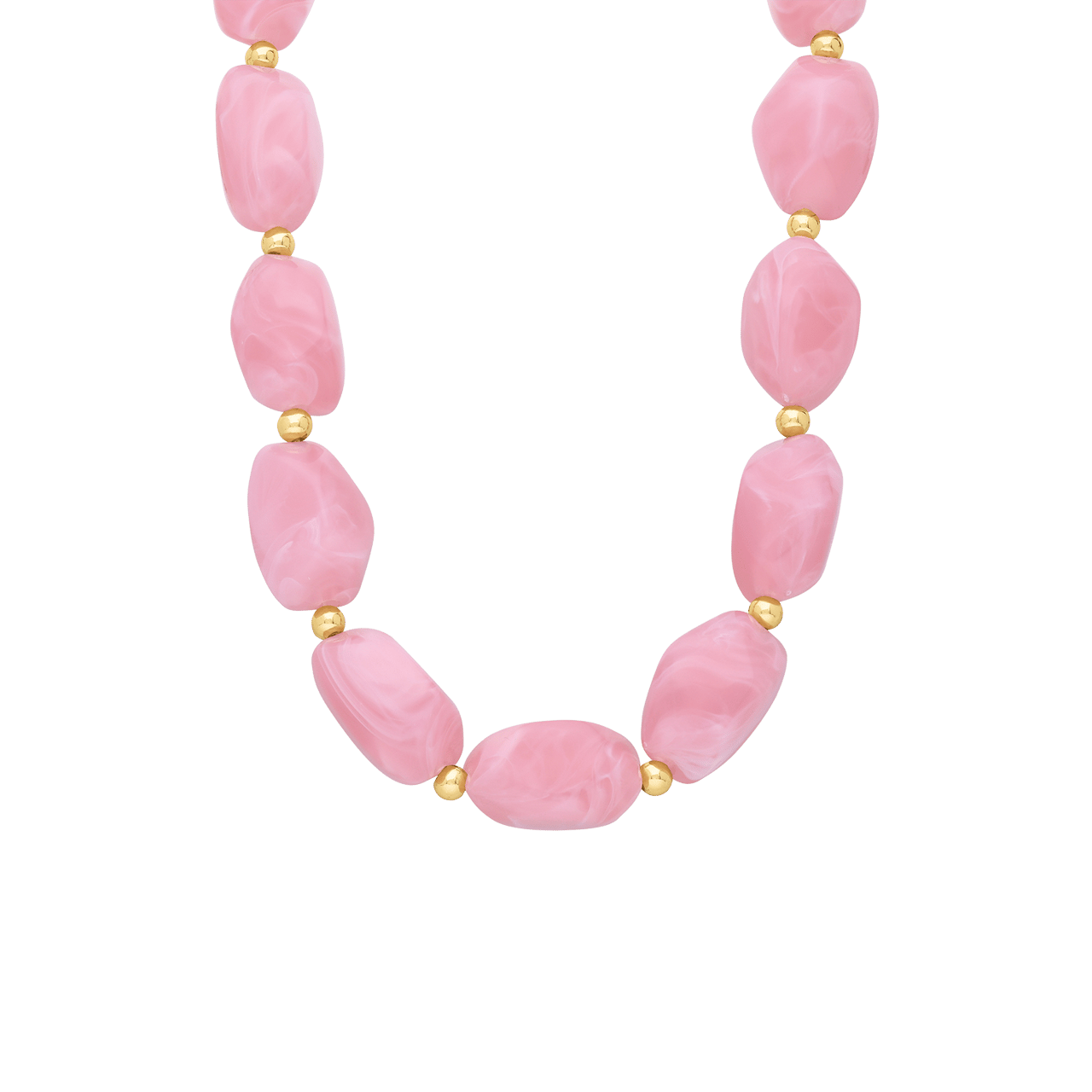 Edelstahl-Perlenkette für Damen
