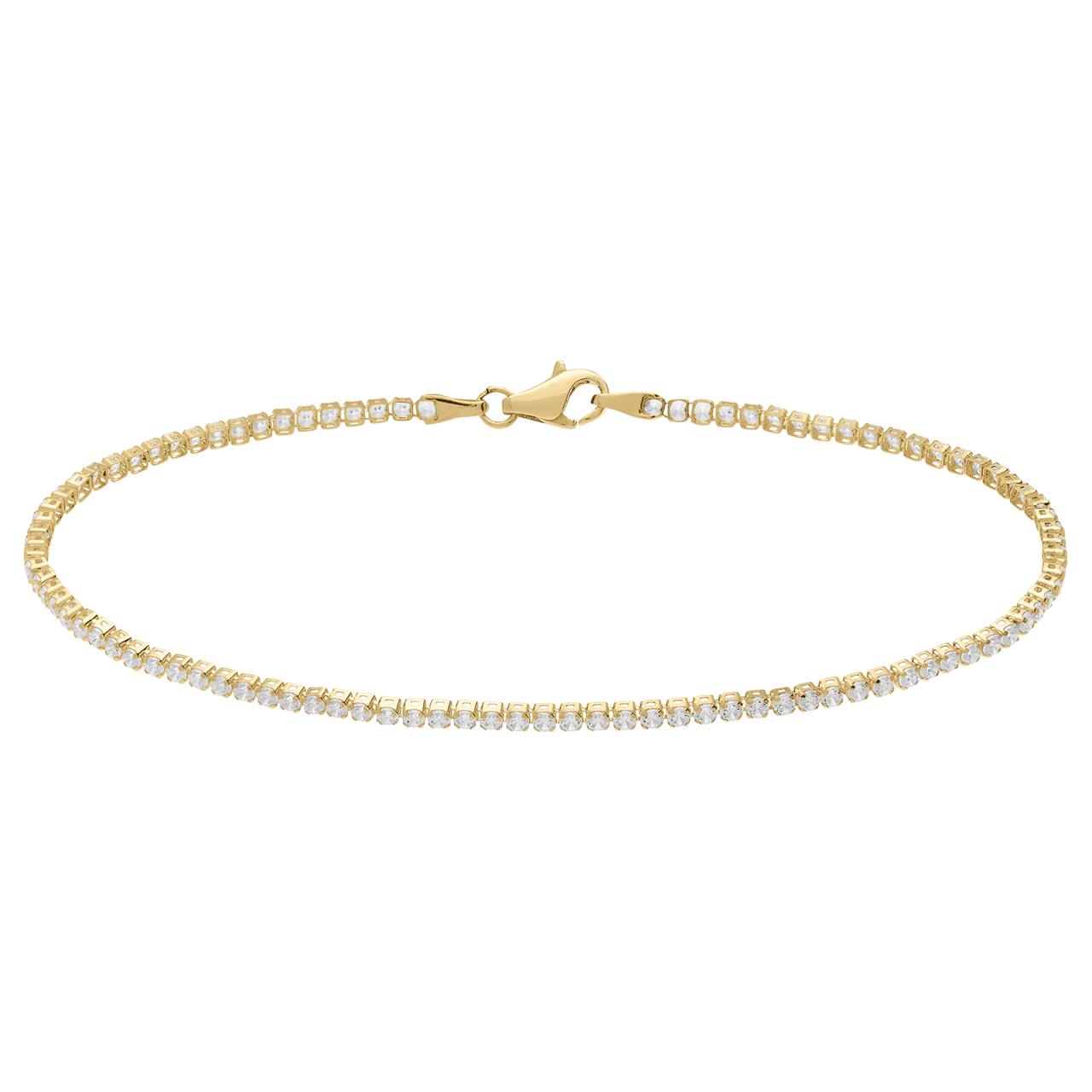 14 karaat tennisarmband met zirkonia