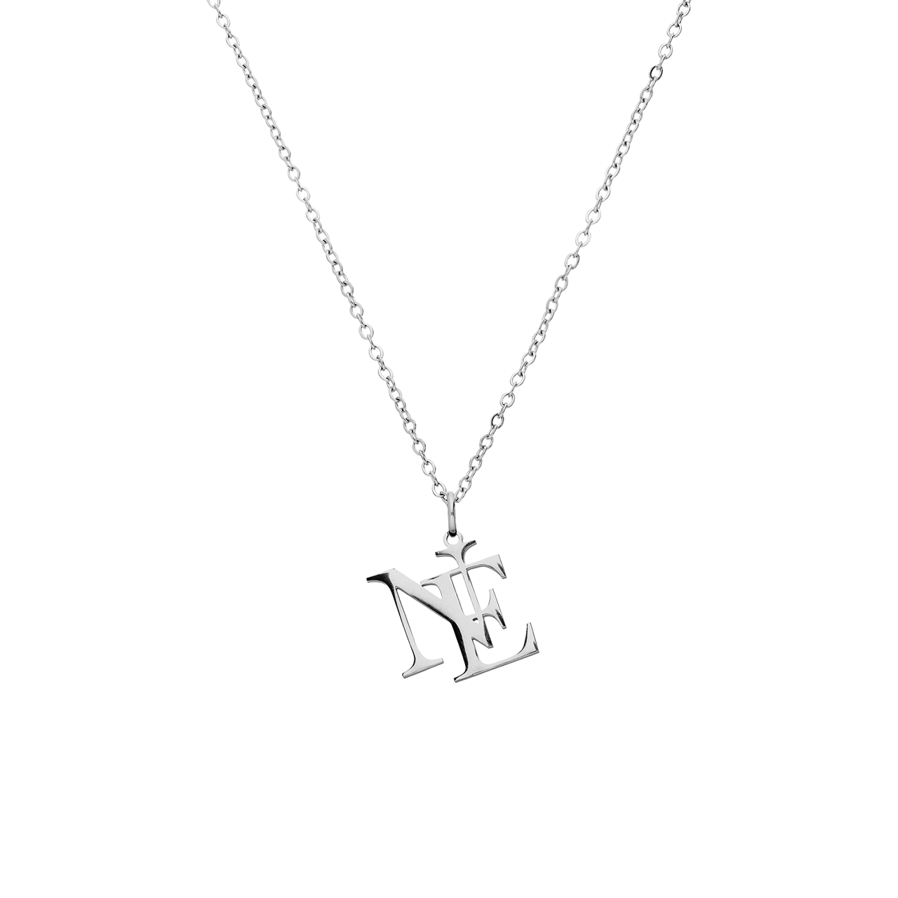 Stainless steel naamketting letters voor dames