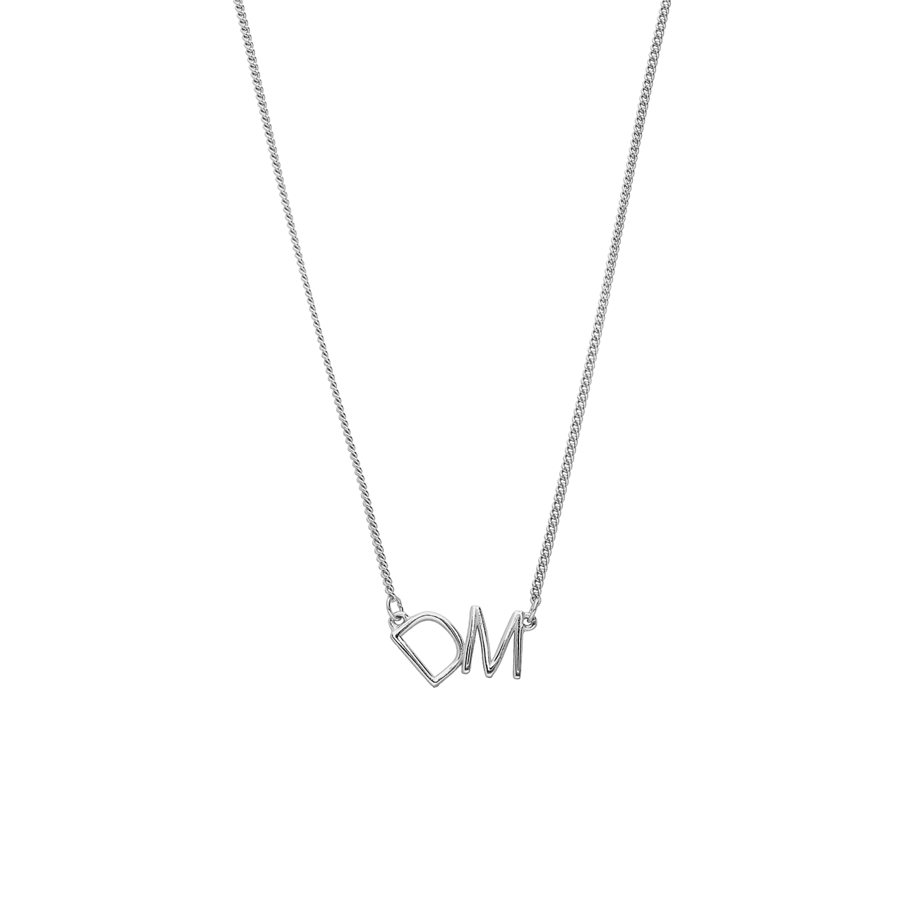 Stainless steel naamketting letters voor dames