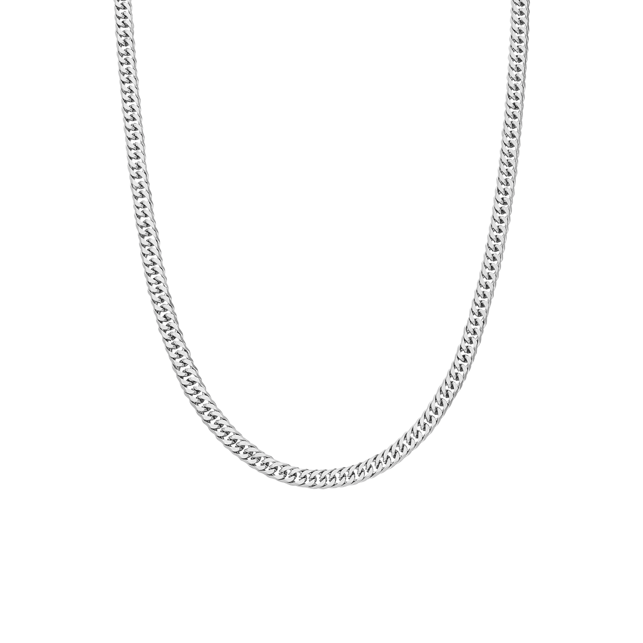Stainless steel schakelketting matt