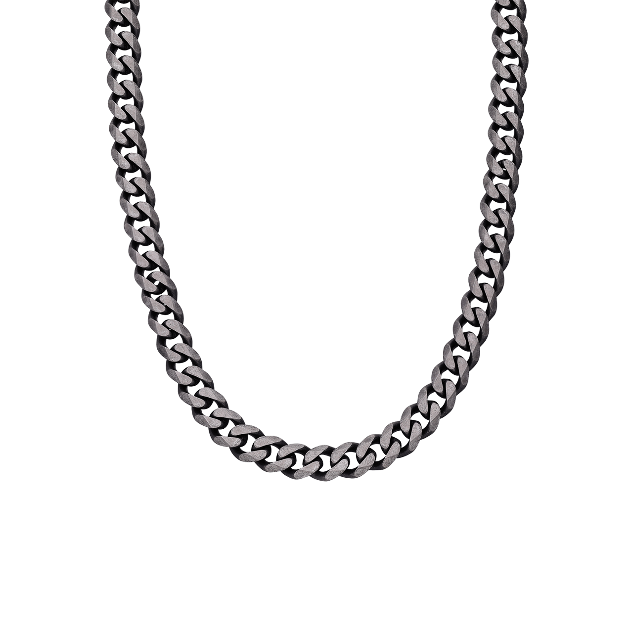 Stainless steel kinderketting met antique finish