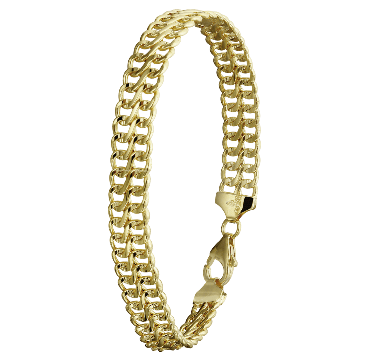 Armband, 585 Gelbgold, Gourmetglieder