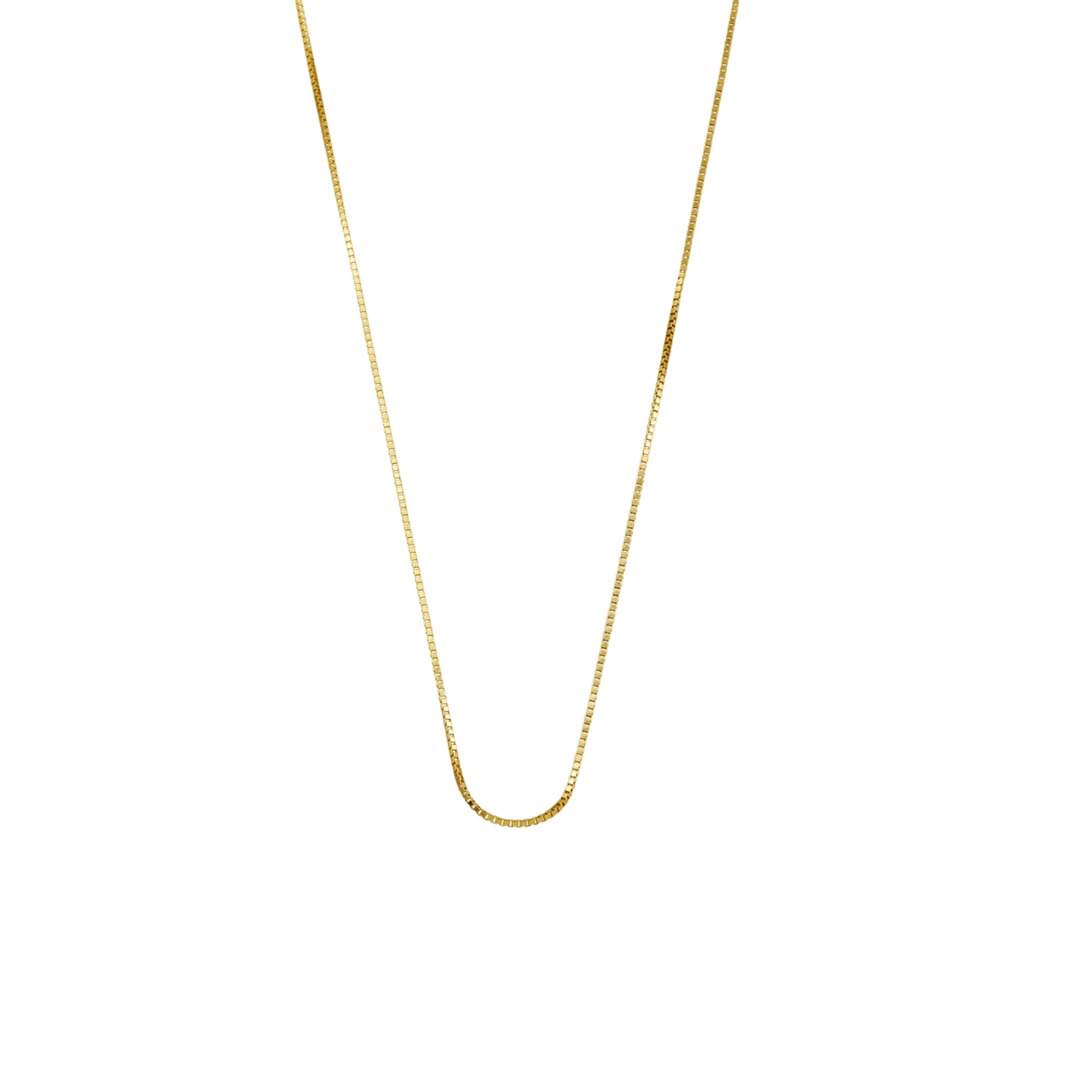 14K geelgouden ketting 38cm venetiaanschakel 0,7mm