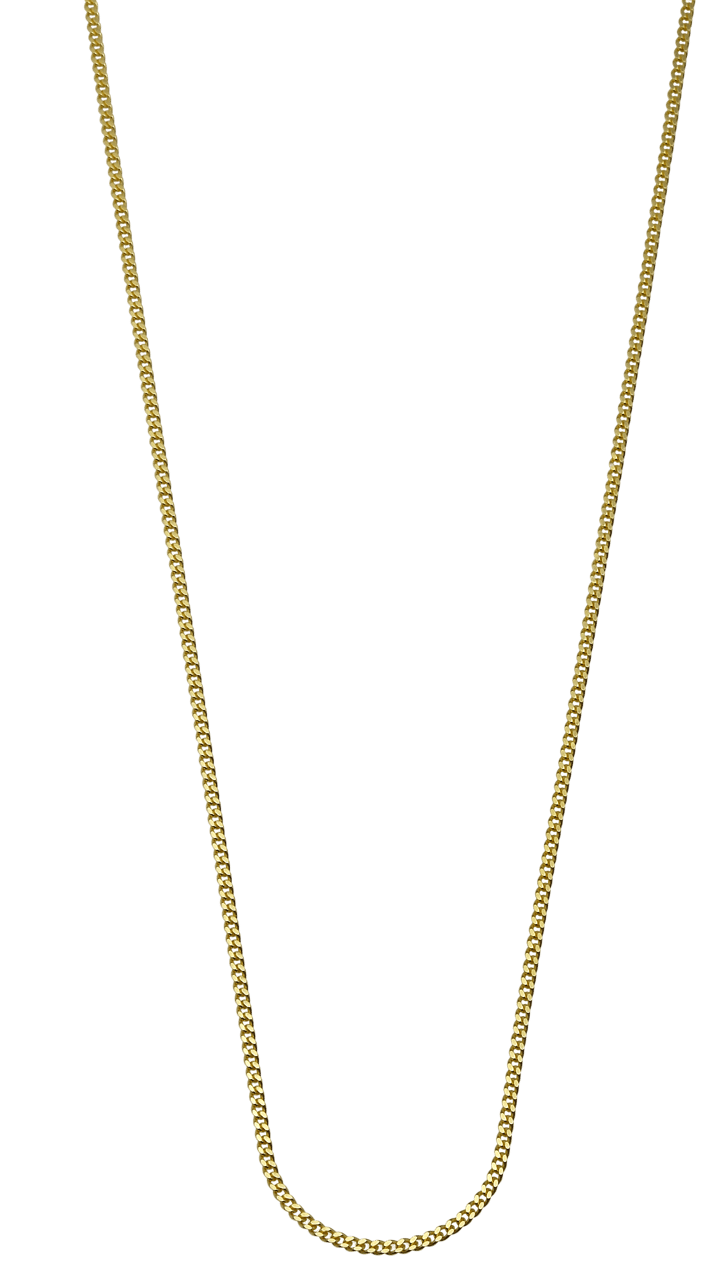 14K geelgouden ketting 45cm gourmetschakel 1,1mm