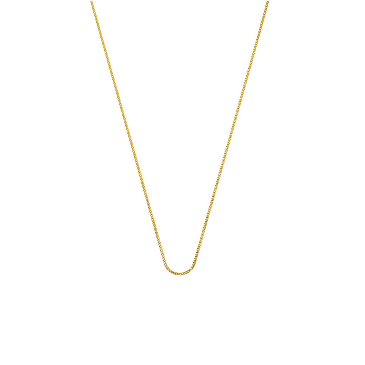 14K geelgouden ketting 38cm gourmetschakel 1,1mm