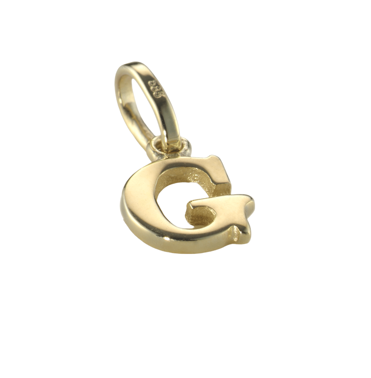 14 karaat geelgouden letterhanger