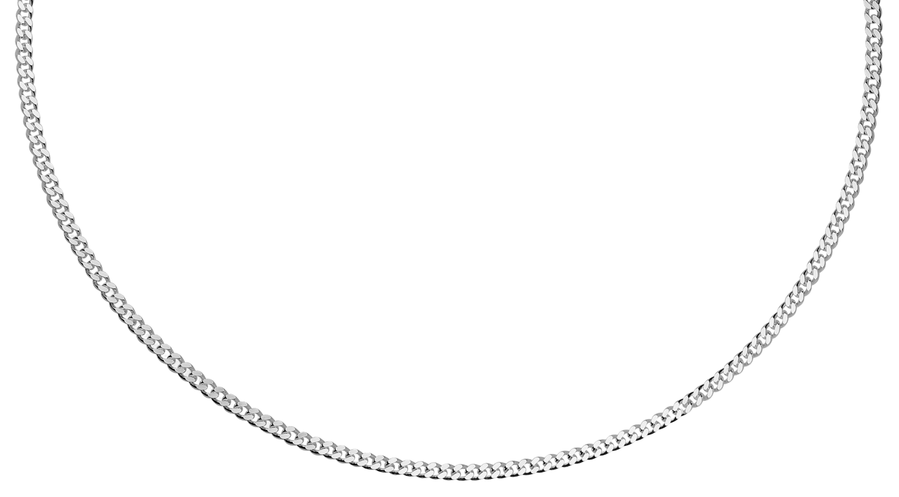 Silberne Kette mit Gourmet-Glied für Damen