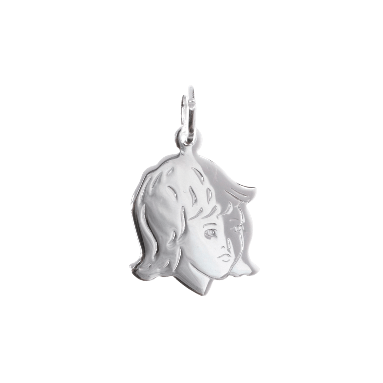 Anhänger, 925 Silber, Mädchenkopf