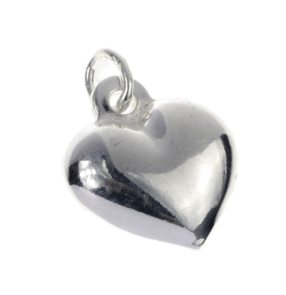 Zilveren hanger hart bol
