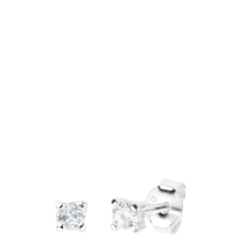 Ohrringe, 925 Silber, mit Zirkonia