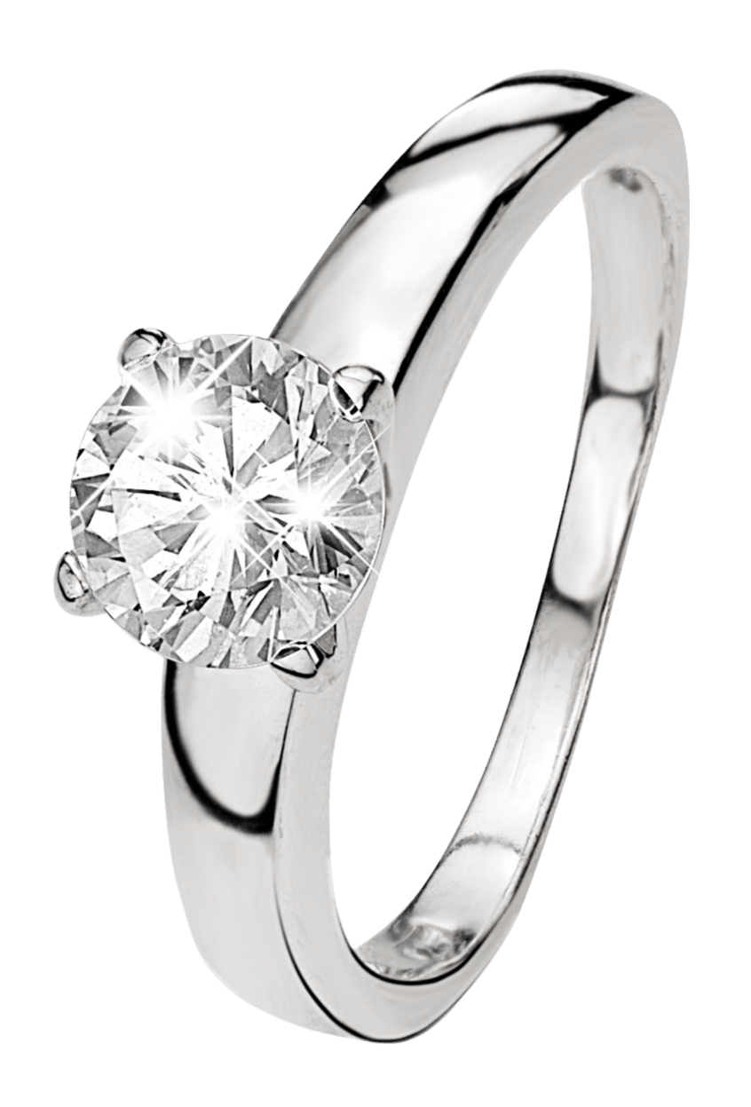 Silberring mit Solitärzirkonia