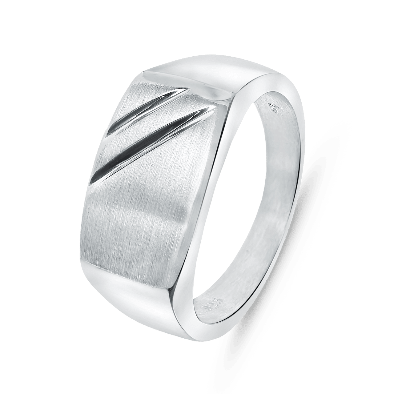 Lucardi - Zilveren heren zegelring