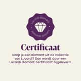 Diamond Luxury 14 karaat geelgouden oorknoppen hart met 4 diamanten voor dames