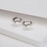Ohrringe, 925 Silber, mit Perle