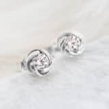 Ohrringe, 925 Silber, mit Zirkonia