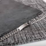 Gerecycleerd stainless steel herenplaatarmband