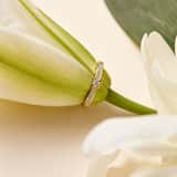 14K geelgouden aanzoekring diamant Snowdrops H101