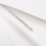 Silbernes Tennisarmband mit Swarovski-Kristallen für Damen