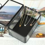 Zilveren roséplated ketting voor dames