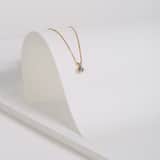 Zilveren ketting&hanger met zirkonia voor dames