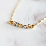 9 karaat ketting met 7 lucky rings voor dames