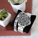 Edelstahl-Set, bestehend aus einem Armband und einer Regal Uhr R14793-212