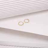 Zilveren goldplated oorringen voor dames