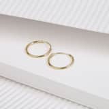 Zilveren goldplated oorringen voor dames
