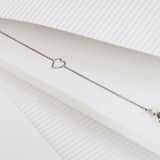 Zilveren armband open hart