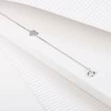 Silberarmband Herz rhodiniert