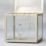 Zilveren ketting rhodiumplated galaxy ster