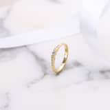 Ring, 585 Gelbgold, mit Diamant
