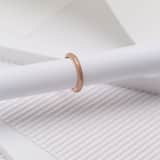 Stainless steel roséplated ring voor dames