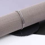 Plattenarmband, Edelstahl, Black Diamond Kristall