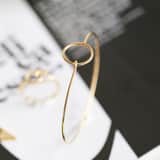Goldplated armband bangle voor dames
