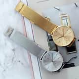 Regal Armbanduhr mit goldfarbenem Mesh-Armband