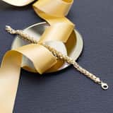 Armband, 375 Gold, Fantasieglieder
