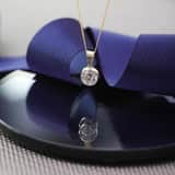 9 karaat ketting met hanger met zirkonia voor dames