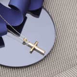 9 karaat ketting met hanger kruis voor dames