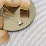 9 karaat ketting met hanger harten voor dames
