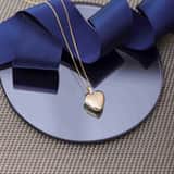 9 karaat ketting met hartmedaillon voor dames