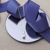 9 karaat ketting met hanger met zirkonia wit voor dames