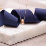 9 karaat ketting met hanger knoop rose voor dames