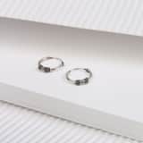 Zilveren oorringen Bali 12mm voor dames
