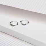 Zilveren oorringen Bali 12mm voor dames