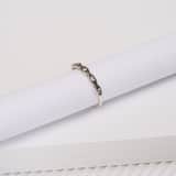 Zilveren ring Bali met kristal