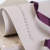 14 Karaat witgouden armband met diamant 0,25ct