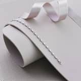 14 Karaat witgouden armband met diamant 0,30ct
