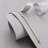 Armband, 585 Gelbgold, mit Diamanten 0,06 ct